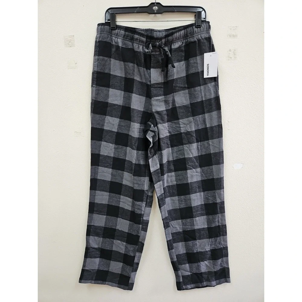 Sonoma Men's Medium Flannel Sleep Pajama Pants Lounge New With Tags